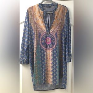 NWOT Colorful Long Sleeved Tunic
